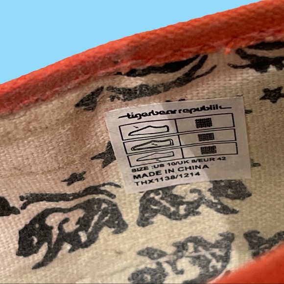 Tigerbear Republic Slip On Sneakers with Rainbow Design Size 10 - Picture 5 of 6